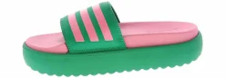 Comfort Sandals|Athletic Slides|ADIDAS Adilette Women's Platform Slide Green