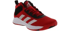 Athletics & Sneakers|ADIDAS Cross Em Up 5 Youth Boys’ (11-7) Wide-Width Mid Top Basketball Shoe Red