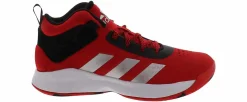 Athletics & Sneakers|ADIDAS Cross Em Up 5 Youth Boys’ (11-7) Wide-Width Mid Top Basketball Shoe Red