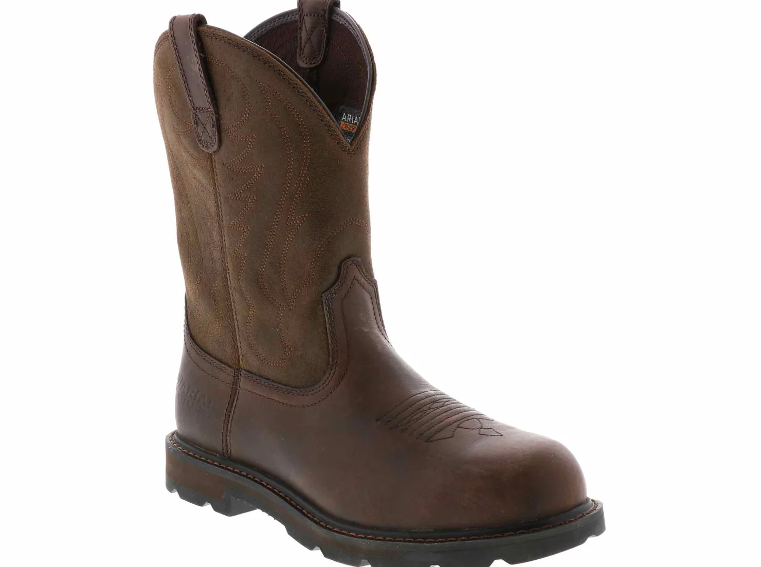 Safety Toe Boots|Slip Resistant|ARIAT Groundbreaker Men's Safety Toe Boot Brown