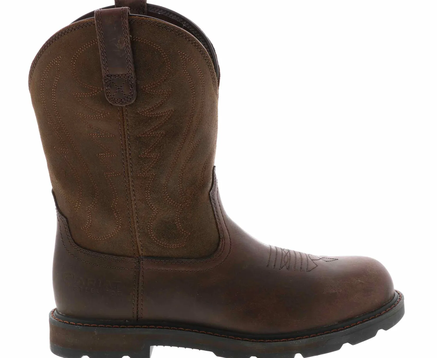 Safety Toe Boots|Slip Resistant|ARIAT Groundbreaker Men's Safety Toe Boot Brown