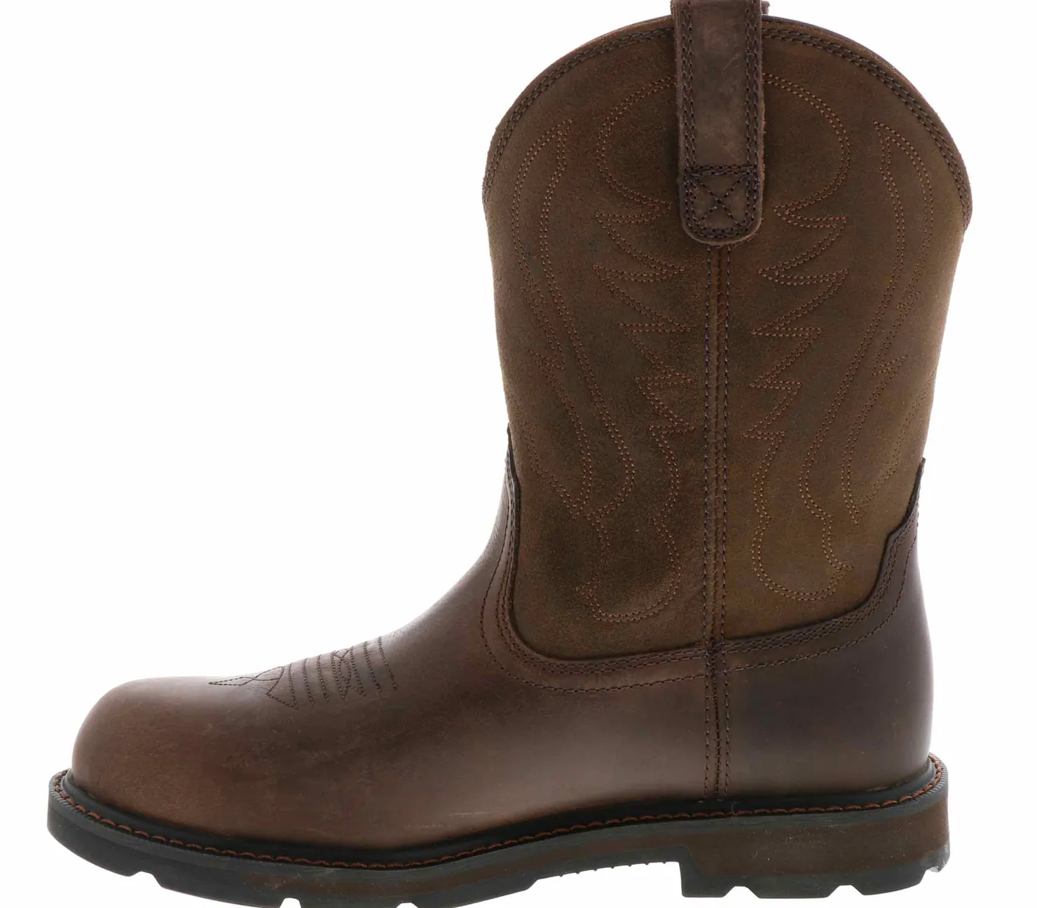 Safety Toe Boots|Slip Resistant|ARIAT Groundbreaker Men's Safety Toe Boot Brown