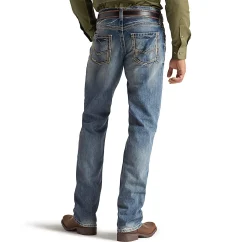 Bottoms|ARIAT M5 Slim Ridgeline Stackable Men's Straight Leg Jean Blue
