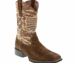 Western Boots|ARIAT Sport Patriot Men's Wide-Width Western Boot Brown