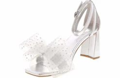 Heeled Sandals|Special Occasion|BAMBOO Everlasting Women's Fashion Heel Silver