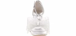 Heeled Sandals|Special Occasion|BAMBOO Everlasting Women's Fashion Heel Silver