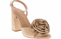 Heeled Sandals|Special Occasion|BAMBOO Nider Women's Fashion Heel Beige
