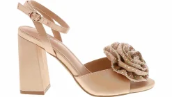 Heeled Sandals|Special Occasion|BAMBOO Nider Women's Fashion Heel Beige