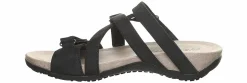 Wedge & Platform Sandals|BEARPAW Acacia Women's Wedge Sandal Black