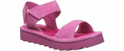 Comfort Sandals|Wedge & Platform Sandals|BEARPAW Crest Women’s Flatform Sandal Pink
