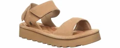 Comfort Sandals|Wedge & Platform Sandals|BEARPAW Crest Women’s Flatform Sandal Brown
