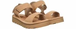 Comfort Sandals|Wedge & Platform Sandals|BEARPAW Crest Women’s Flatform Sandal Brown