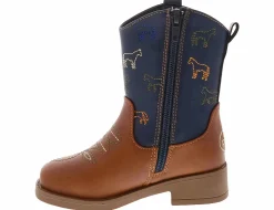 Boots|BEARPAW Embroidered Horse Toddler Boys' (5-10) Western Boot Brown