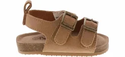 Sandals|SPERRY Bearpaw Glitter Chestnut Infant Girls’ (2-4) Footbed Sandal Brown
