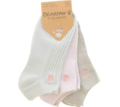 Socks|BEARPAW 3-Pack Cotton Blend Women's Low Cut Socks Multicolor