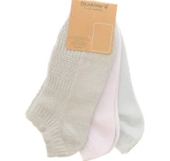 Socks|BEARPAW 3-Pack Cotton Blend Women's Low Cut Socks Multicolor