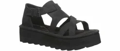 Comfort Sandals|Flat Sandals|BEARPAW Pinnacle Women’s Platform Sandal Black