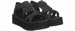 Comfort Sandals|Flat Sandals|BEARPAW Pinnacle Women’s Platform Sandal Black