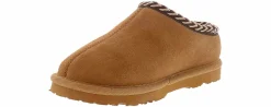 Casual|Slippers|BEARPAW Tabitha Youth Girls’ (13-5) Comfort Slipper Beige