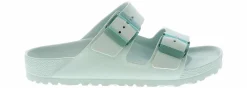 Comfort Sandals|Flat Sandals|BIRKENSTOCK Arizona Stealth Surf Women’s Footbed Sandal Green
