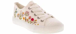 Canvas Shoes|Flat|BLOWFISH Embroidery Women's Casual Shoe White