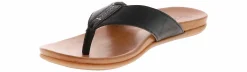 Comfort Sandals|Flip Flops|BOC B.O.C Kami Women's Thong Sandal Black