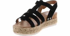 Sandals|BTW Gaia Fisherman Platform Youth Girls’ (12-5) Dress Sandal Black