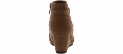 Boots|BTW Iris Tie Youth Girls’ (13-5) Wedge Bootie Brown