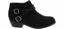 Boots|BTW Khloe Braided Youth Girls’ (11-5) Fashion Boot Black