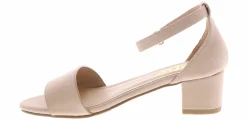 Dress Shoes|BTW London Nude Youth Girls' (11-5) Heeled Sandal Beige
