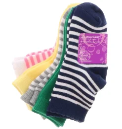 Socks|BTW 5-Pack Bright Stripes Toddler Girls' Anklet Socks Multicolor