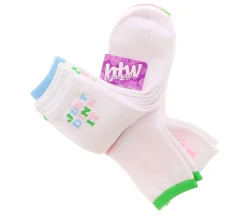 Socks|BTW 5-Pack Pickle Ball Women's Ankle Socks Multicolor