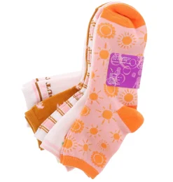 Socks|BTW 5-Pack Suns Out Women's Ankle Socks Multicolor