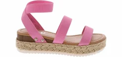 Sandals|Dress Shoes|BTW Paisley Flatform Youth Girls' (12-4) Sandal Pink