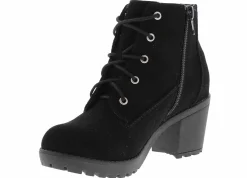 Boots|BTW Taliyah Youth Girls' (13-5) Heeled Combat Boot Black