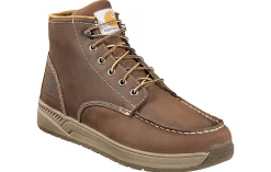 Soft Toe Boots|Slip Resistant|CARHARTT Chukka Men’s Soft Toe Work Shoe Brown