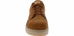 Safety Toe Athletics|CARHARTT Detroit Leather Men’s Composite Toe Work Sneaker Brown
