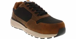 Safety Toe Athletics|Slip Resistant|CARHARTT Greenfield Men's Nano Toe Work Shoe Brown
