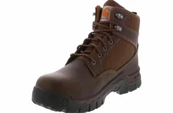 Safety Toe Boots|Slip Resistant|CARHARTT Rugged Flex 6 inch Men's Steel Toe Work Boot Brown