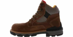 Safety Toe Boots|Slip Resistant|CAROLINA 6-inch Cardinal Men’s Waterproof Composite Toe Work Boot Brown