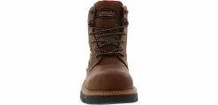 Safety Toe Boots|Slip Resistant|CAROLINA 6-inch Cardinal Men’s Waterproof Composite Toe Work Boot Brown