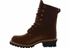 Soft Toe Boots|Slip Resistant|CAROLINA 8-inch Men’s Soft Toe Work Boot Brown
