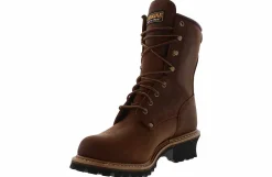 Soft Toe Boots|Slip Resistant|CAROLINA 8-inch Men’s Soft Toe Work Boot Brown