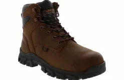 Safety Toe Boots|Metguard|CAROLINA 6-inch Metguard Men’s Wide-Width Steel Toe Work Boot Brown