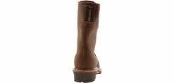 Safety Toe Boots|Slip Resistant|CAROLINA Linesman 10 Men’s Wide-Width Composite Toe Boot Brown