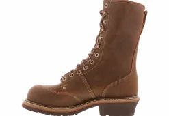 Safety Toe Boots|Slip Resistant|CAROLINA Linesman 10 Men’s Wide-Width Composite Toe Boot Brown