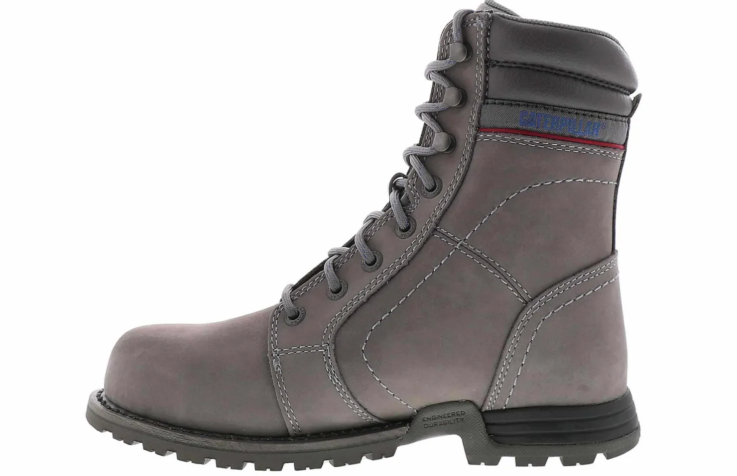 Wide-Width Boots|Safety Toe Boots|CATERPILLAR Echo Women's Steel Toe Work Boot Grey