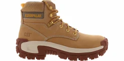 Safety Toe Boots|CATERPILLAR Invader Hi-Top Men’s Steel Toe Work Boot Brown