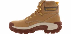 Safety Toe Boots|CATERPILLAR Invader Hi-Top Men’s Steel Toe Work Boot Brown