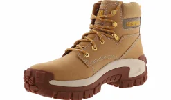 Safety Toe Boots|CATERPILLAR Invader Hi-Top Men’s Steel Toe Work Boot Brown